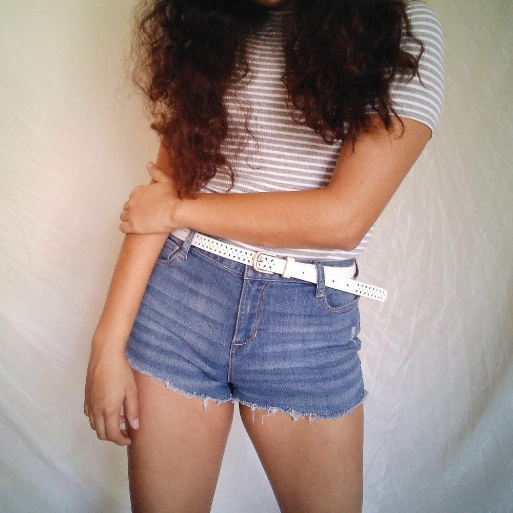 Denim shorts